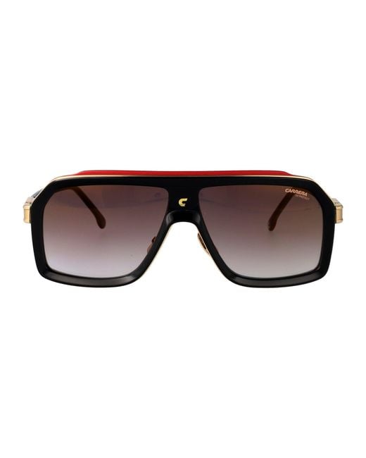 Carrera Brown Squared Sunglasses Ca 1053/S/Ti Oit for men