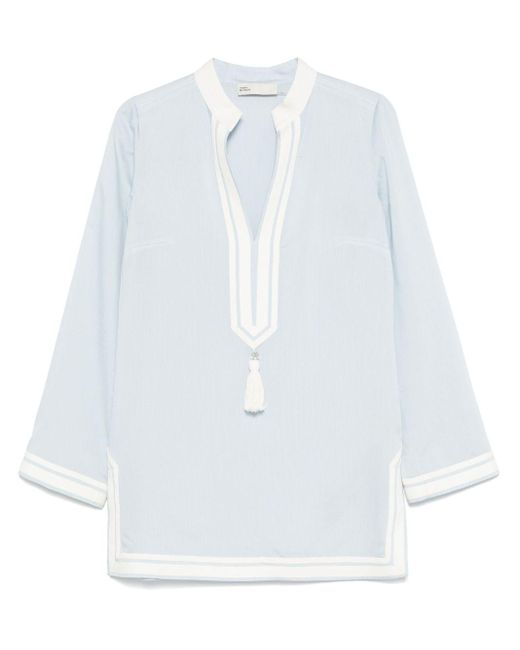 Tory Burch Korte Tuniekjurk in het Blue