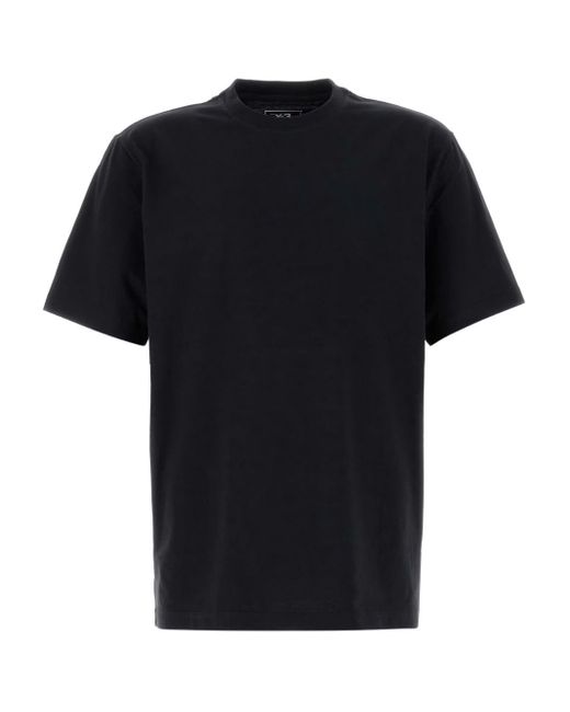 Y-3 T-Shirt Met Korte Mouwen En Logoprint in het Black voor heren