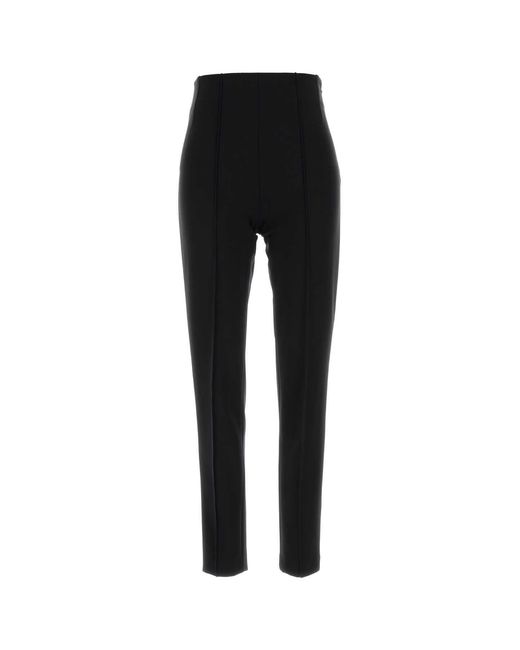 Jil Sander Black Stretch Jersey Pant