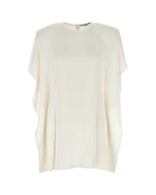 Stella McCartney White Draped Dress