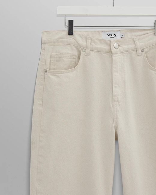 Wax London White Trousers for men