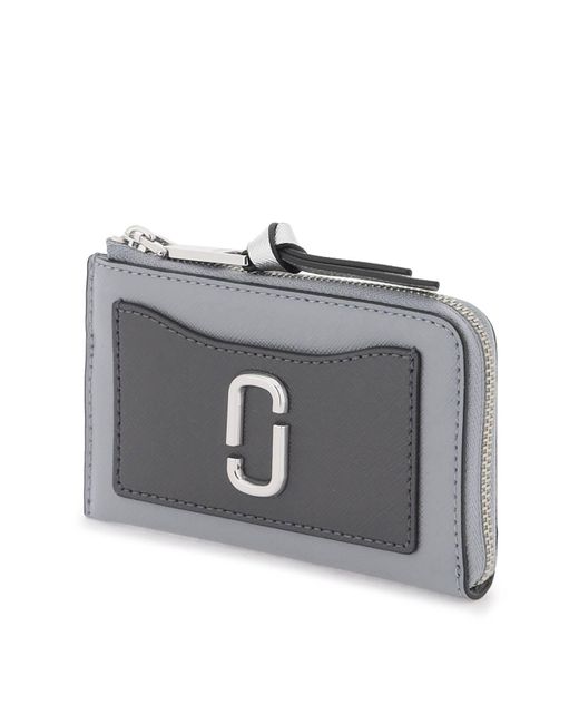 Marc Jacobs Gray Das Utility Snapshot Top Zip Multi Wallet
