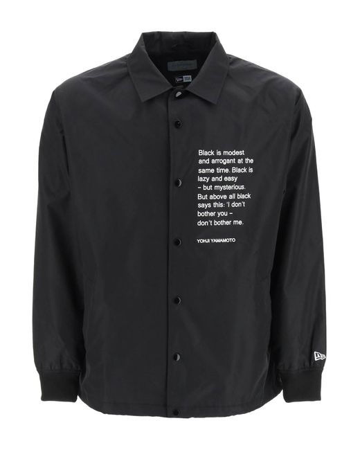 Yohji Yamamoto Nylon Shirt-jacket New Era in Black for Men | Lyst