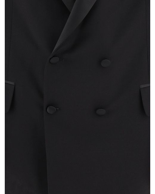 De doble pecho Blazer Bode de hombre de color Black
