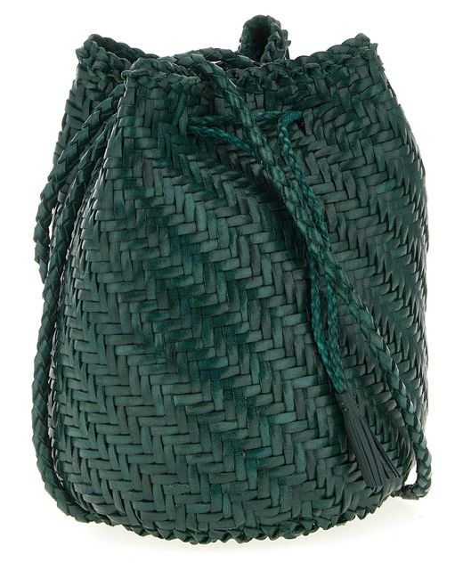 Dragon Diffusion Green 'Pompom Double Jump' Bucket Bag