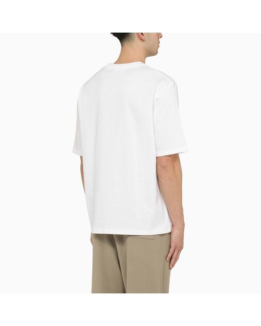 AMI Ami De Coeur White Oversize T Shirt for men