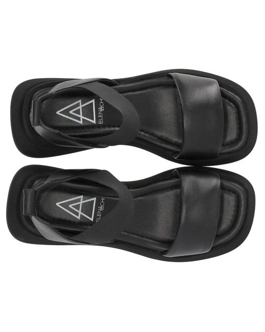 Elena Iachi Black Lena Platform Sandal