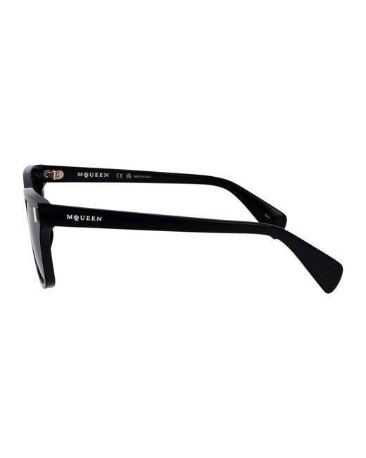 McQueen Black Acetate Sunglasses