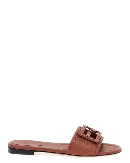 Fendi Multicolor 'Baguette' Slides