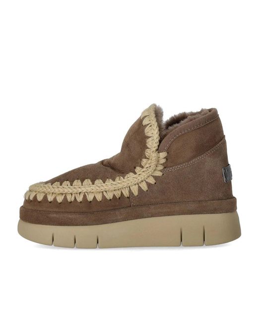 Mou Brown Bounce Welt Suede Elephant Sneaker