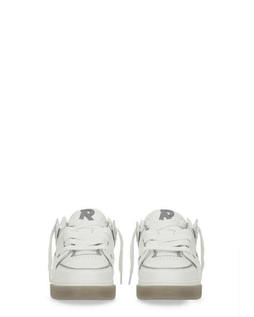 Represent White Solid Studio Sneakers for men