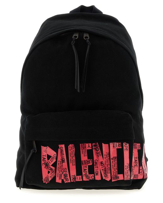 Balenciaga 'tape Type'-rugzak in het Black voor heren
