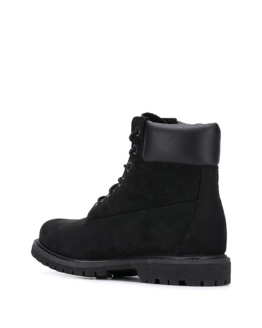 Timberland Black Premium Lace Up Boots