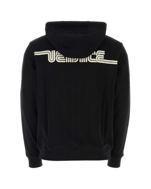 Versace Black Cotton Sweatshirt for men