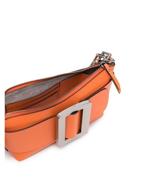 Boyy Orange Buckle Pouchettleder -Leder -Umhängetasche