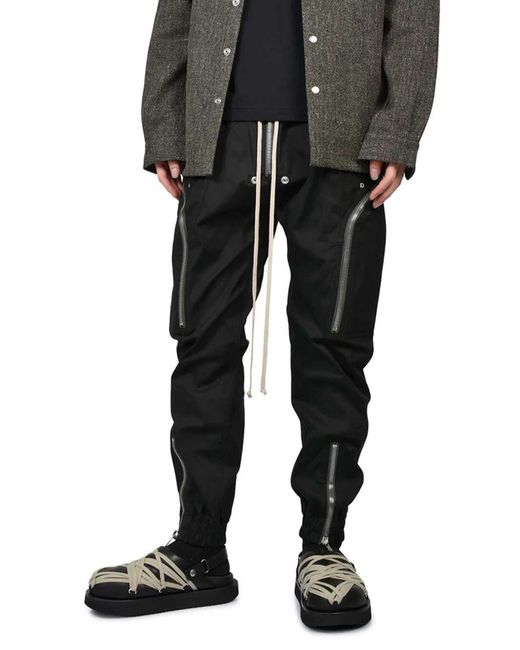 Rick Owens Black Heizer Cargo Pants for men
