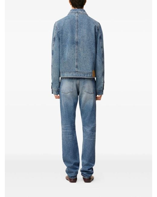 AMI Ami De Coeur Katoenen Jack Met Rits in het Blue