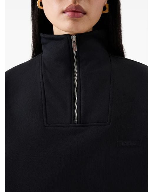 Jacquemus Black Schwarzes Baumwoll-Sweatshirt