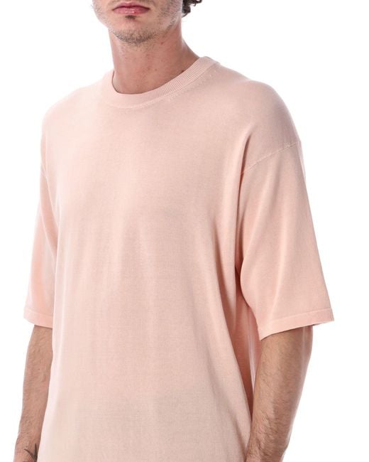Roberto Collina Pink Cotton Crêpe T-Shirt