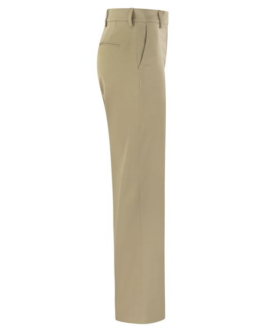 PT Torino Ambra Stretch Viscose Broek in het Natural