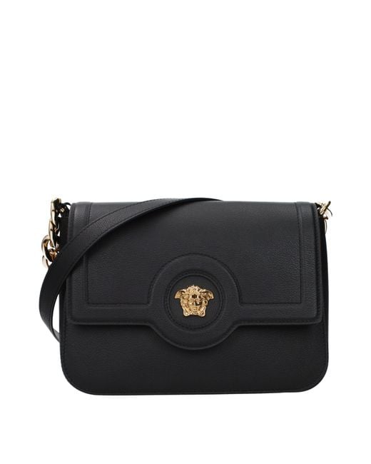 Versace Black Crossbody Bag Leather