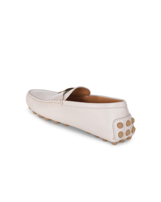 Tod's White Flat Shoes