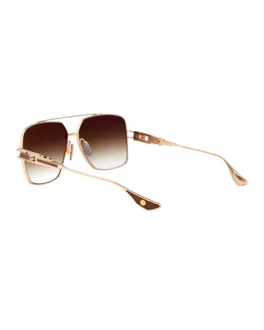 Dita Eyewear Brown Aviator Sunglasses Dts159 A 05 05