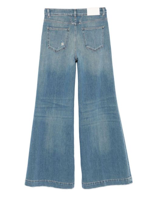 Closed Blue Glow Up Denim Cotton Jeans