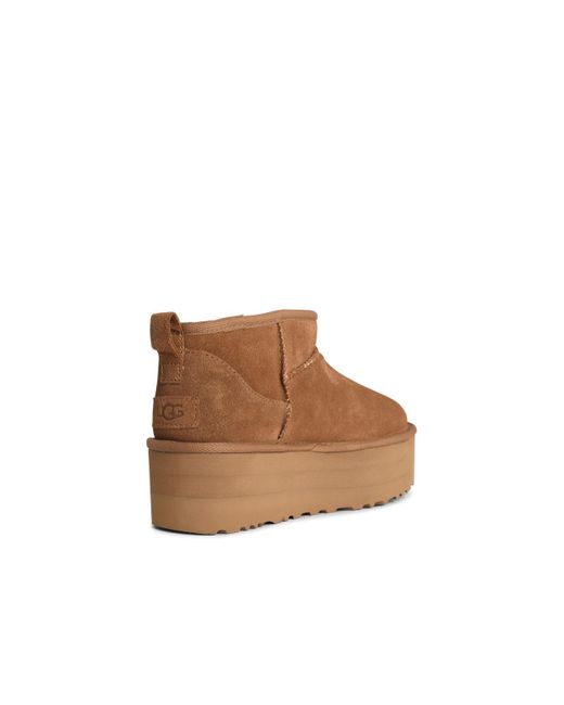 Ugg 'classic Ultra Mini Platform' Chestnut Suede Boots in het Brown voor heren