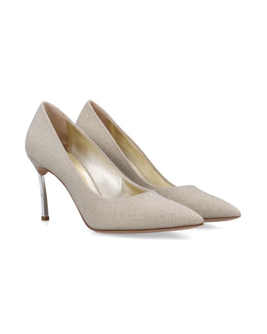 Casadei White Blade Solar Eclipse Pump