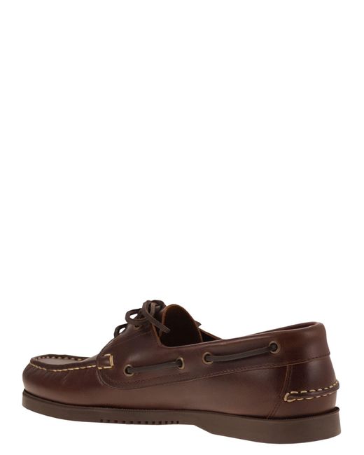 Paraboot Brown Barth Boat Moccasin