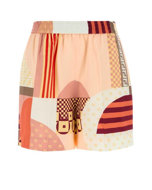 Fendi Orange Shorts