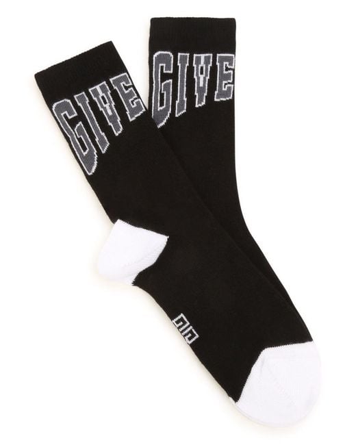 Givenchy Black Logo Socks