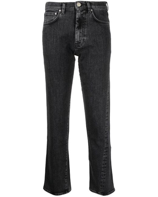 Totême Black Twisted Seam Denim Jeans