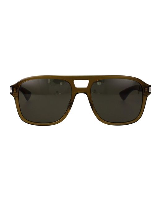 Saint Laurent Green Acetate Sunglasses for men