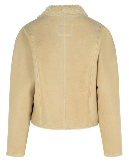 Isabel Marant Natural 'Blondine' Shearling Ecru Jacket