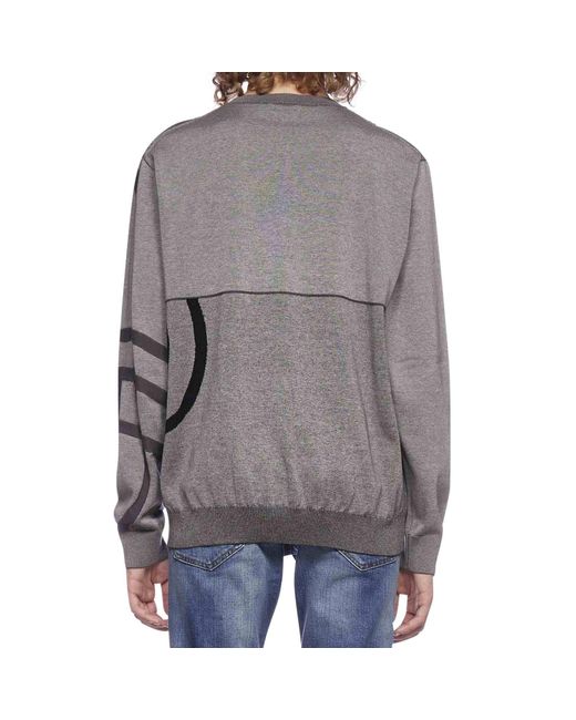 KENZO Gray Cotton Sweater for men
