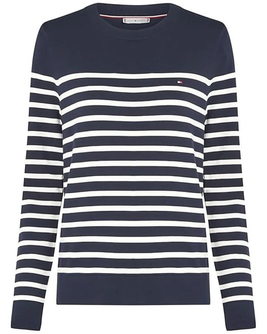 Tommy Hilfiger Blue Pullover Minimalista