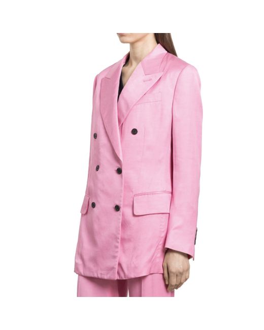 Tom Ford Pink Multicolor Viscose Blazer