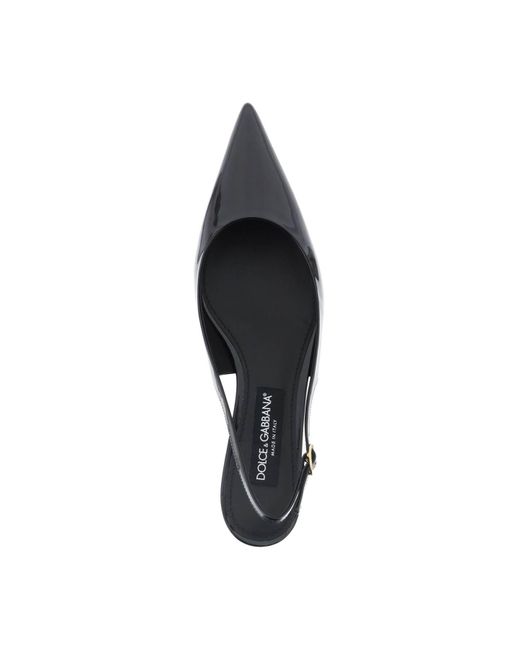Zapatos de tacón de 40mm con tira trasera Dolce & Gabbana de color Black