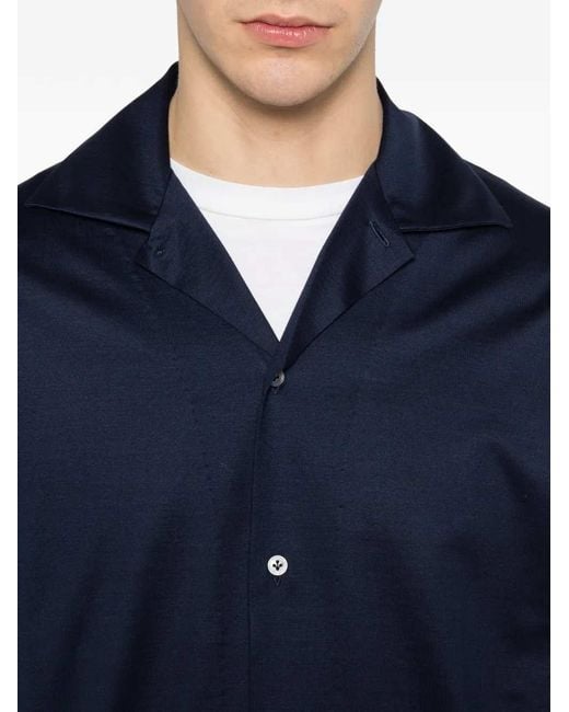 Lardini Blue Button-Down Shirt for men