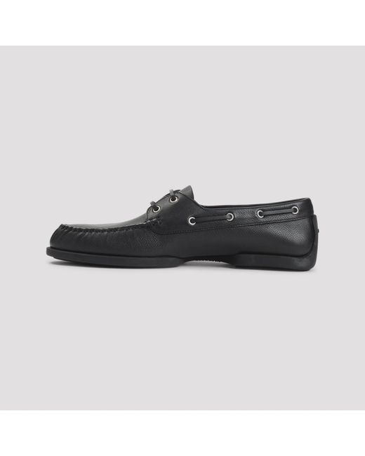 Jil Sander Black Calf Leather Loafers