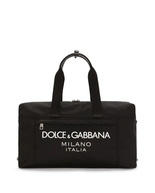 Dolce & Gabbana Black Executive Nylon Shopper Tote for men