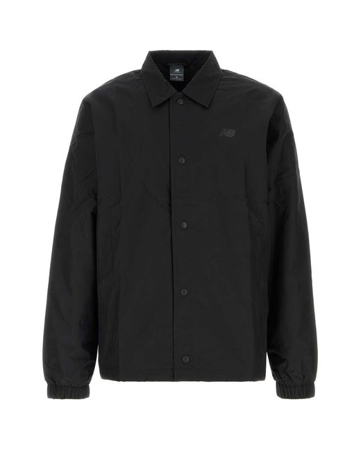 New Balance Black Lightweight Coaches Jacket