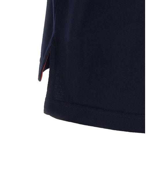Thom Browne 'rwb Knit Trim' T -shirt in het Blue voor heren