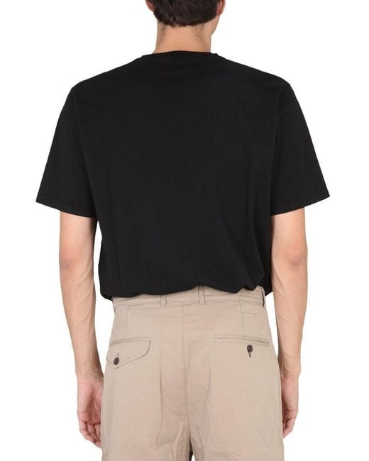 Universal Works Black Crewneck T Shirt for men