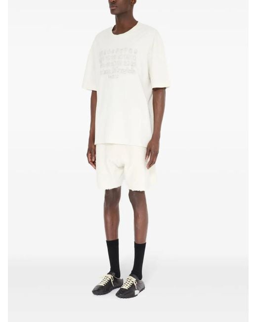 Maison Margiela T -Shirt mit Zahlen Motiv in White für Herren
