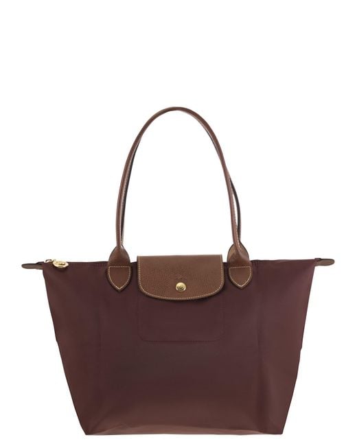 Longchamp Purple Le Pliage Original Shoulder Bag S