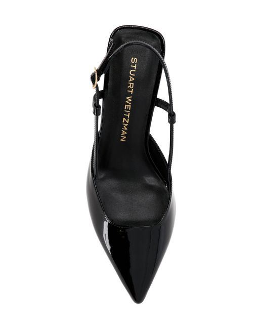 Stuart Weitzman Black Schwarze Spitze Zehensandalen Mit Schnalle